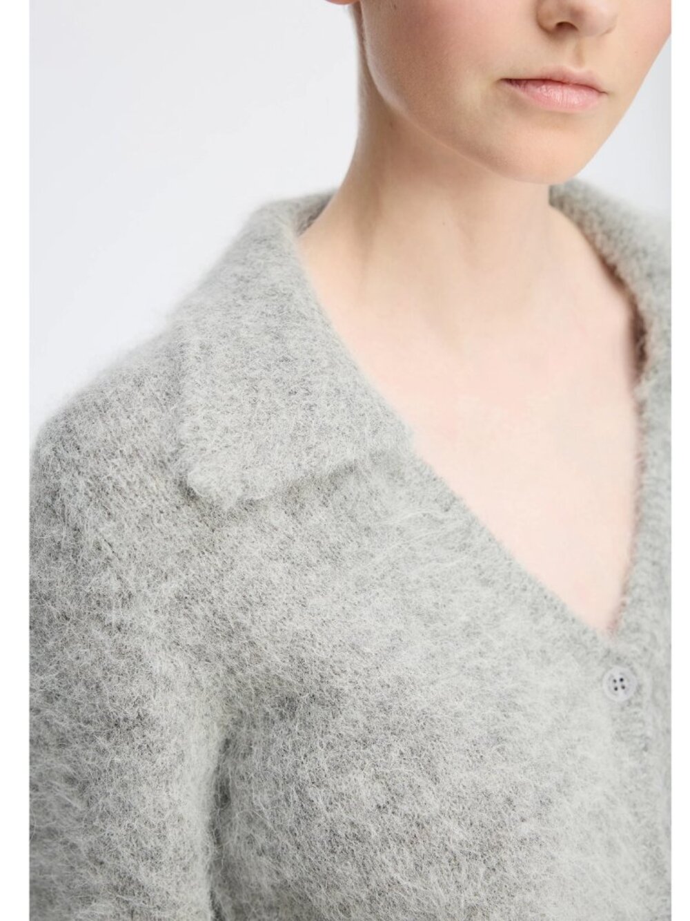 Munthe "Roxas" Cropped Cardigan in Grey, size 36 - Picture 3 of 8